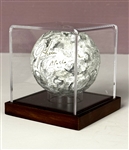 Astronaut James Irwin Signed Baseball-Sized Moon Replica (PSA/DNA)