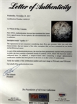 Astronaut James Irwin Signed Baseball-Sized Moon Replica (PSA/DNA)