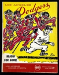 1965 Sandy Koufax Perfect Game Los Angeles Dodgers Program - Scored September 9, 1965!
