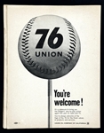 1965 Sandy Koufax Perfect Game Los Angeles Dodgers Program - Scored September 9, 1965!