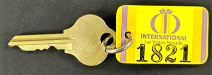 1970 Elvis Presley International Hotel Opening Night Complimentary Souvenir Photo Album Plus Room Key