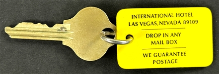 1970 Elvis Presley International Hotel Opening Night Complimentary Souvenir Photo Album Plus Room Key