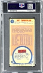 1969 Topps Basketball #1 Wilt Chamberlain - PSA VG 3