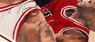 Michael Jordan Signed 1991 Limited Edition Poster (2/100) (Beckett Authentic)
