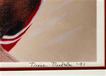 Michael Jordan Signed 1991 Limited Edition Poster (2/100) (Beckett Authentic)