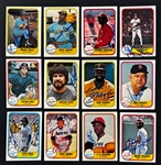 1981 Fleer Baseball Signed Card Collection (105)