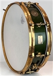 Gretsch 4x14 Max Roach Snare Drum in RARE Cadillac Nitron Green with 24k Gold Hardware