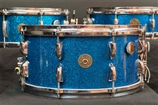 Gretsch 1950's Snare Drum Trio, 4x14, 5.5x14, 6.5x14 in BLUE Sparkle Finish