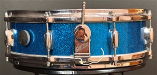 Gretsch 1950's Snare Drum Trio, 4x14, 5.5x14, 6.5x14 in BLUE Sparkle Finish