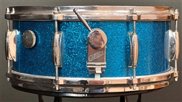 Gretsch 1950's Snare Drum Trio, 4x14, 5.5x14, 6.5x14 in BLUE Sparkle Finish