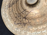 Charlie Watts Signed 18 UFIP Cymbal Used on 2006 Rolling Stones World Tour and Scorcese <em>Shine a Light</em> Documentary