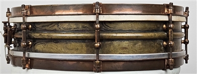 Ludwig 1920's 4x14 Black Beauty Snare Drum Owned by Papa Jo Jones and Several of the Most Prominent Drummers in History