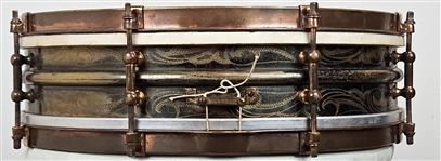 Ludwig 1920's 4x14 Black Beauty Snare Drum Owned by Papa Jo Jones and Several of the Most Prominent Drummers in History