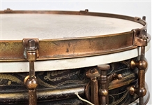 Ludwig 1920's 4x14 Black Beauty Snare Drum Owned by Papa Jo Jones and Several of the Most Prominent Drummers in History