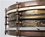 Ludwig 1920's 4x14 Black Beauty Snare Drum Owned by Papa Jo Jones and Several of the Most Prominent Drummers in History