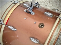 Larry Bunker's Gretsch 1950's Round Badge Drum Kit; 8x12, 14x14, 14x20; 3 ply shells; Copper Mist finish