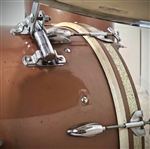 Larry Bunker's Gretsch 1950's Round Badge Drum Kit; 8x12, 14x14, 14x20; 3 ply shells; Copper Mist finish