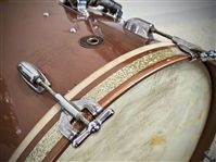 Larry Bunker's Gretsch 1950's Round Badge Drum Kit; 8x12, 14x14, 14x20; 3 ply shells; Copper Mist finish