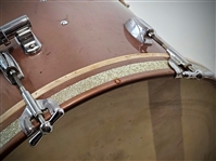 Larry Bunker's Gretsch 1950's Round Badge Drum Kit; 8x12, 14x14, 14x20; 3 ply shells; Copper Mist finish