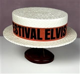 Early 1970s “Elvis Summer Festival / RCA” Styrofoam “Straw” Hat with Bright Red Band