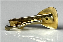 Elvis Presley 1950's Owned Gold Colored Guitar Pick Tie Clip 