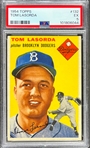 1954 Topps #132 Tom Lasorda - PSA EX 5