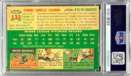 1954 Topps #132 Tom Lasorda - PSA EX 5