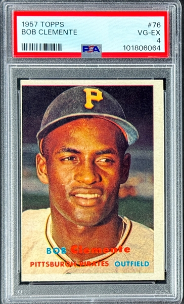 1957 Topps #76 Roberto Clemente - PSA VG-EX 4
