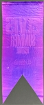 1970 Elvis Presley Las Vegas International Hotel “Elvis Summer Festival” Purple Satin Banner - High Grade Example