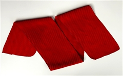 Elvis Presley Red Scarf from His Personal Wardrobe - From the Collection of Graceland Cook Nancy Rooks