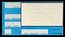 1975 Elvis Presley Original Medium Format Color Negatives (2) Performing July 20, 1975, in Norfolk, Virginia