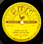 1957 Jerry Lee Lewis Sun Records 267 78 RPM Single Whole Lot of Shakin' Going On 