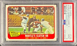 1965 Topps #134 WS Game 3 - Mantle's Cluch HR - PSA MINT 9
