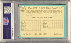 1965 Topps #134 WS Game 3 - Mantle's Cluch HR - PSA MINT 9
