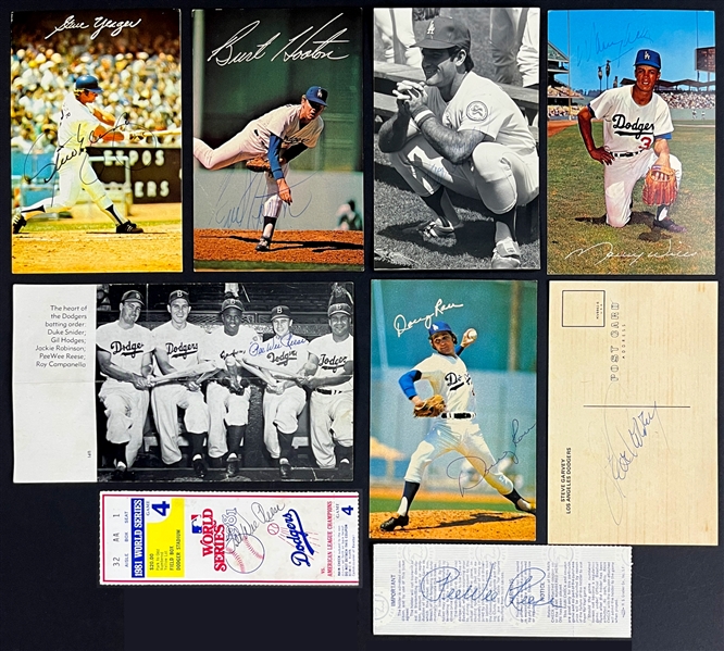 1960s-80s Los Angeles Dodgers Signed Collection (22) Incl. Don Drysdale Signed <em>S.I.</em> (Beckett Authentic)