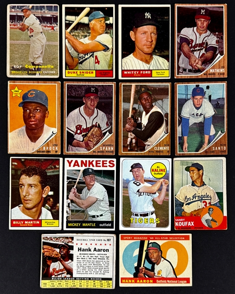 1950s-60s Topps and Bowman Baseball Shoebox Collection (262)