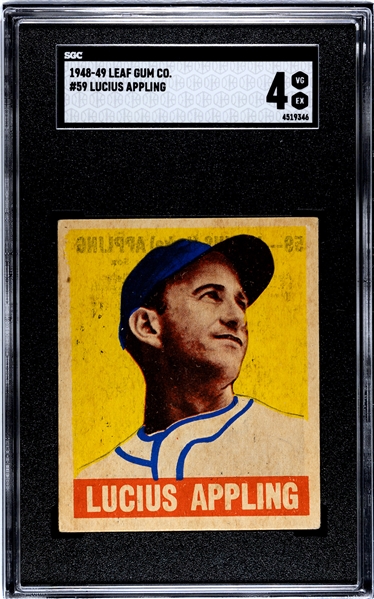 1948 Leaf #59 Luke Appling - SGC VG-EX 4